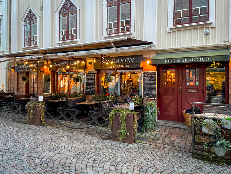 Außenansicht Restaurant Sjöbaren in Göteborg im Stadtteil Haga