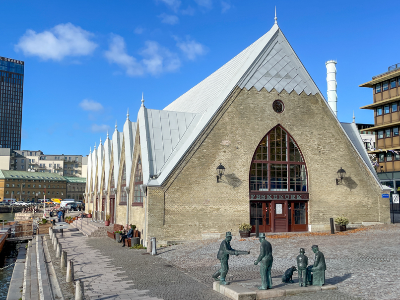 Außenansicht der Feskekörka (Fischkirche) in Göteborg 