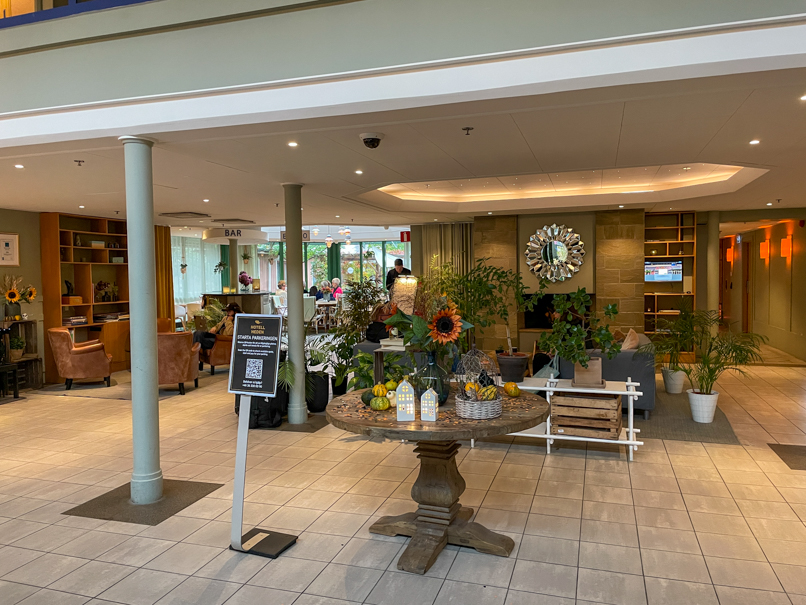 Empfangsbereich im Hotell Heden in Göteborg 