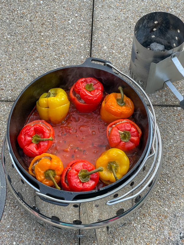 Gefüllte Paprika – Dutch Oven