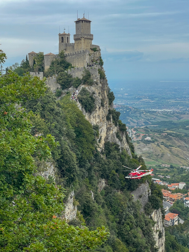 Hubschraubereinsatz in San Marino